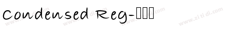 Condensed Reg字体转换
